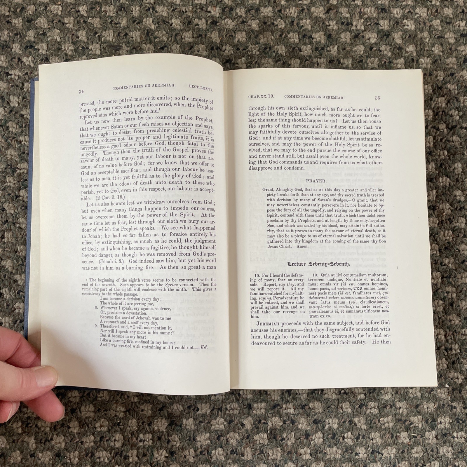 Calvin’s Commentary on Jeremiah 5 Volume Set Eerdmans 1950 Hardback