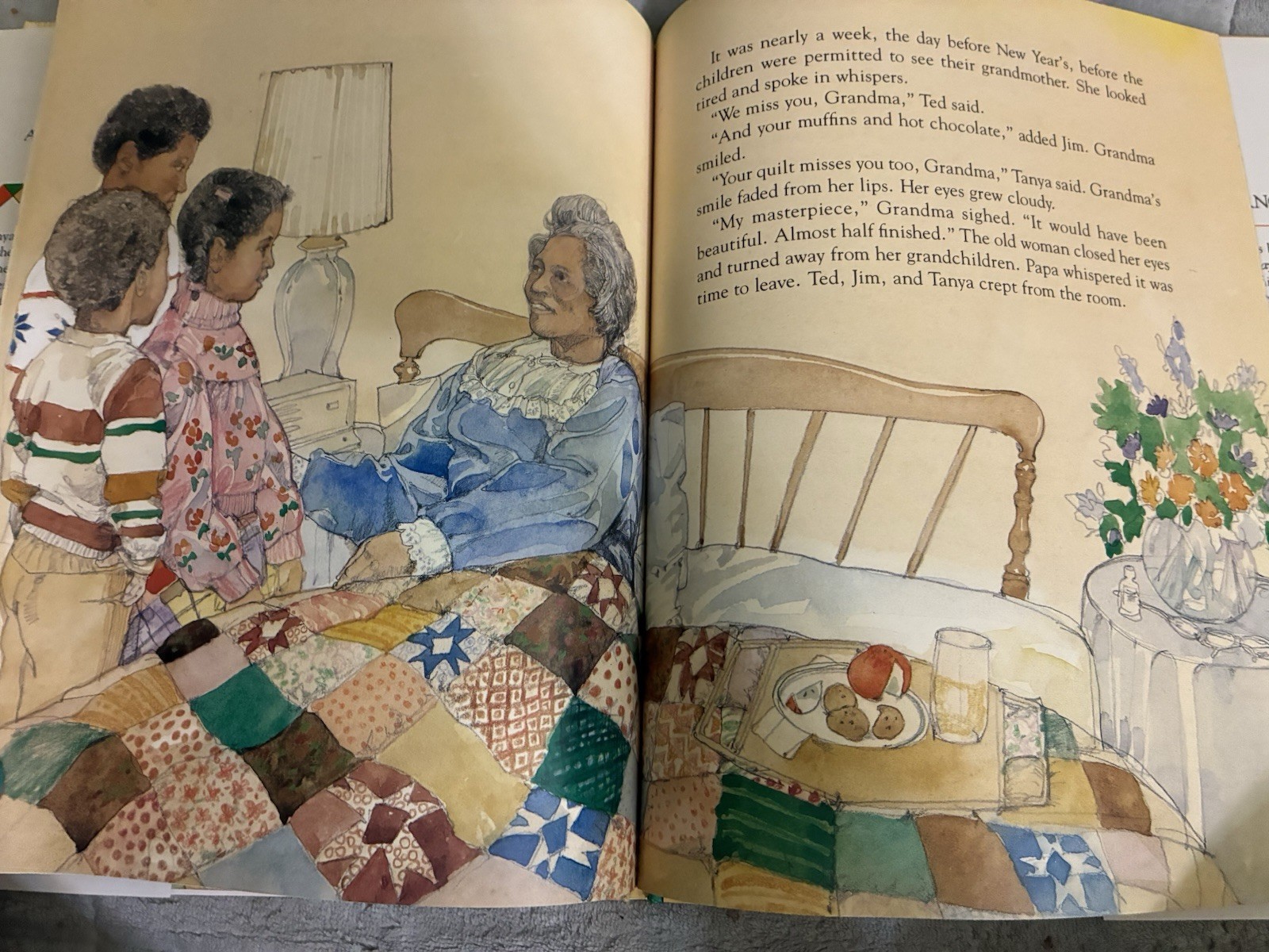 The Patchwork Quilt by Valerie Flournoy 1985 Signed