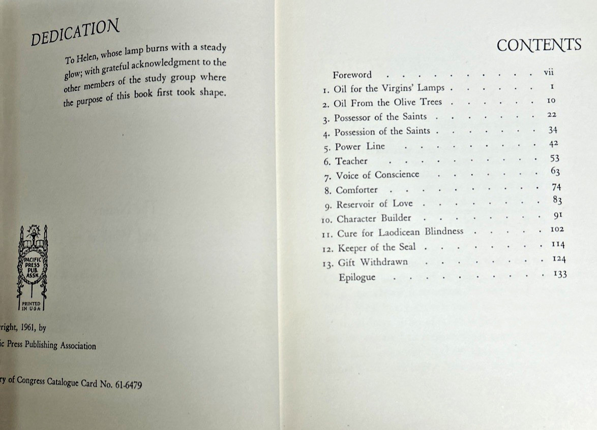 6 Adventist Heritage books-Holy Spirit / Branson, Conklin, Froom, Wallenkampf+2