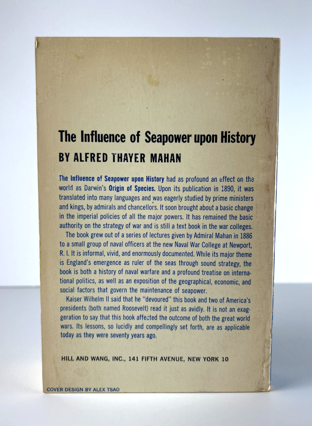 The Influence of Seapower Upon History by A.T. Mahan 1st American Series Ed 1957