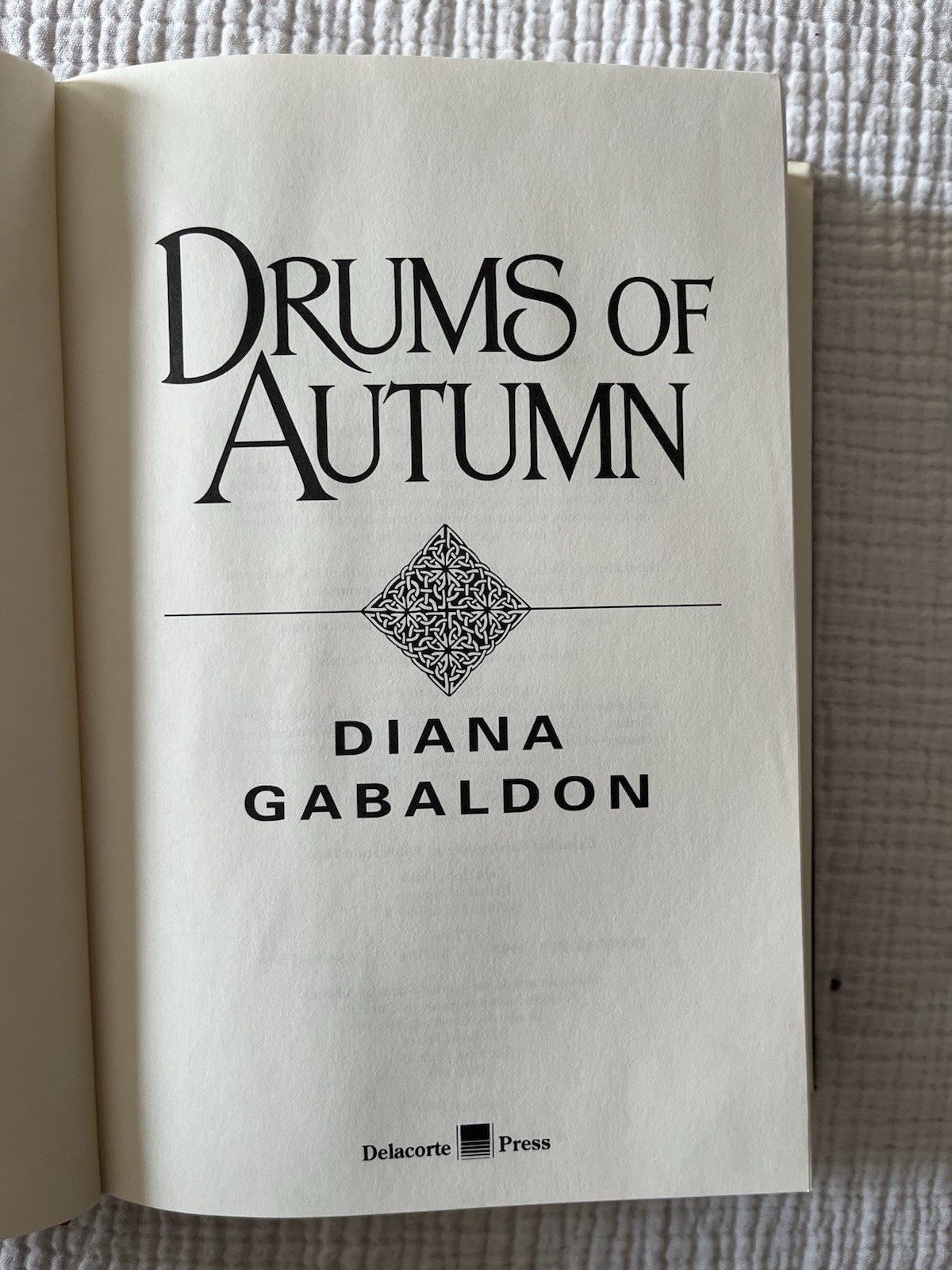 Drums Of Autumn Diana Gabaldon Hardcover 1st Edition Dust Jacket 1997