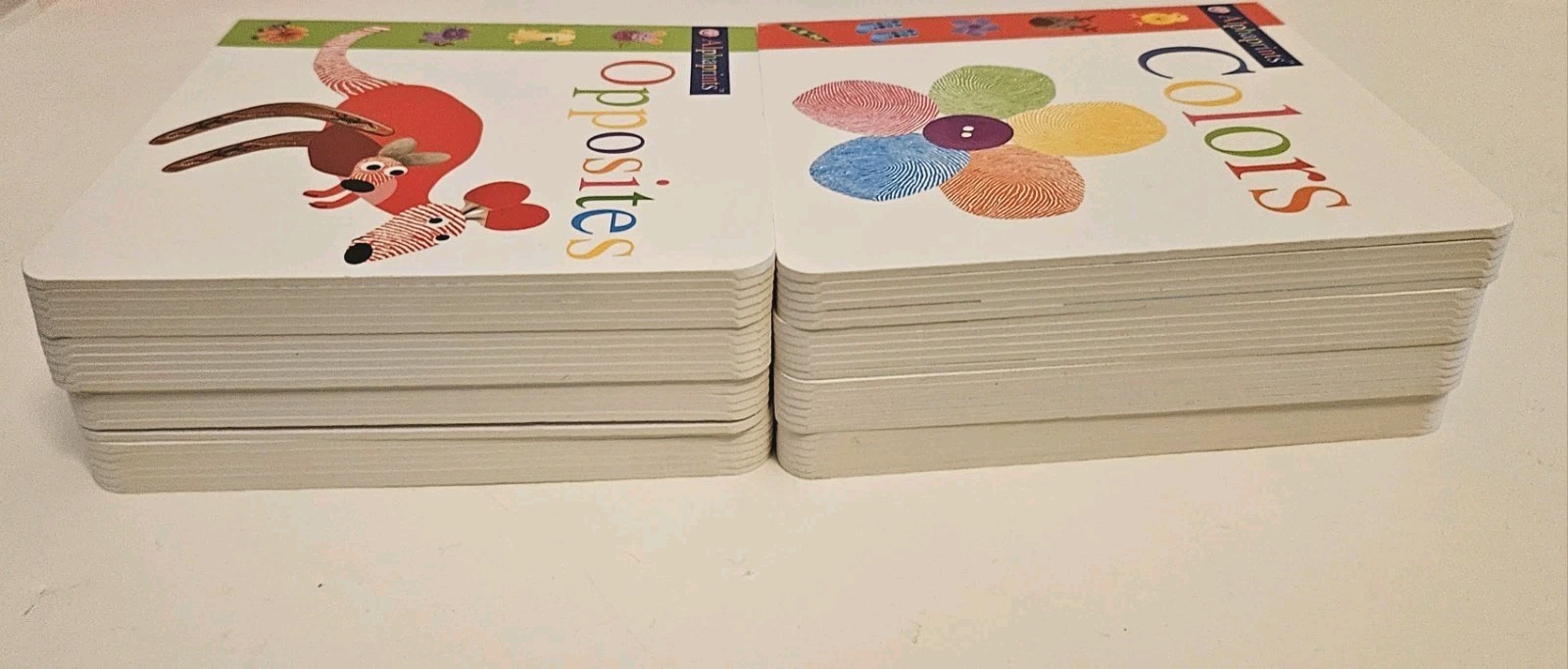 Priddy Books Alphaprints Child Library 8 Board Book Box Set Words Colors Shapes
