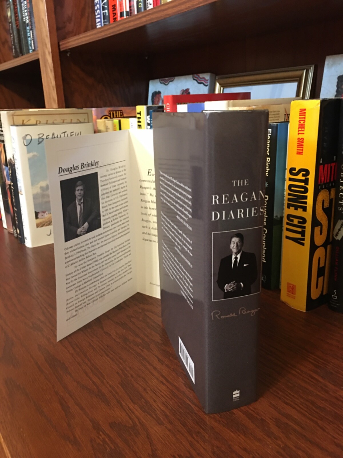 The Reagan Diaries. Douglas Brinkley. Signed 1st HC Ptg Eureka College Event