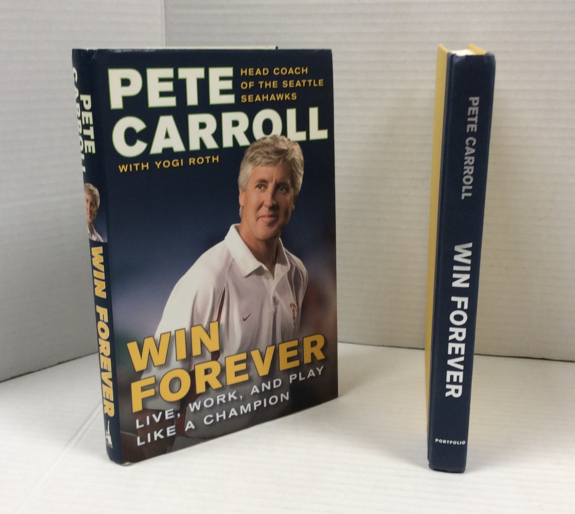 Win Forever Pete Carroll Signed HC