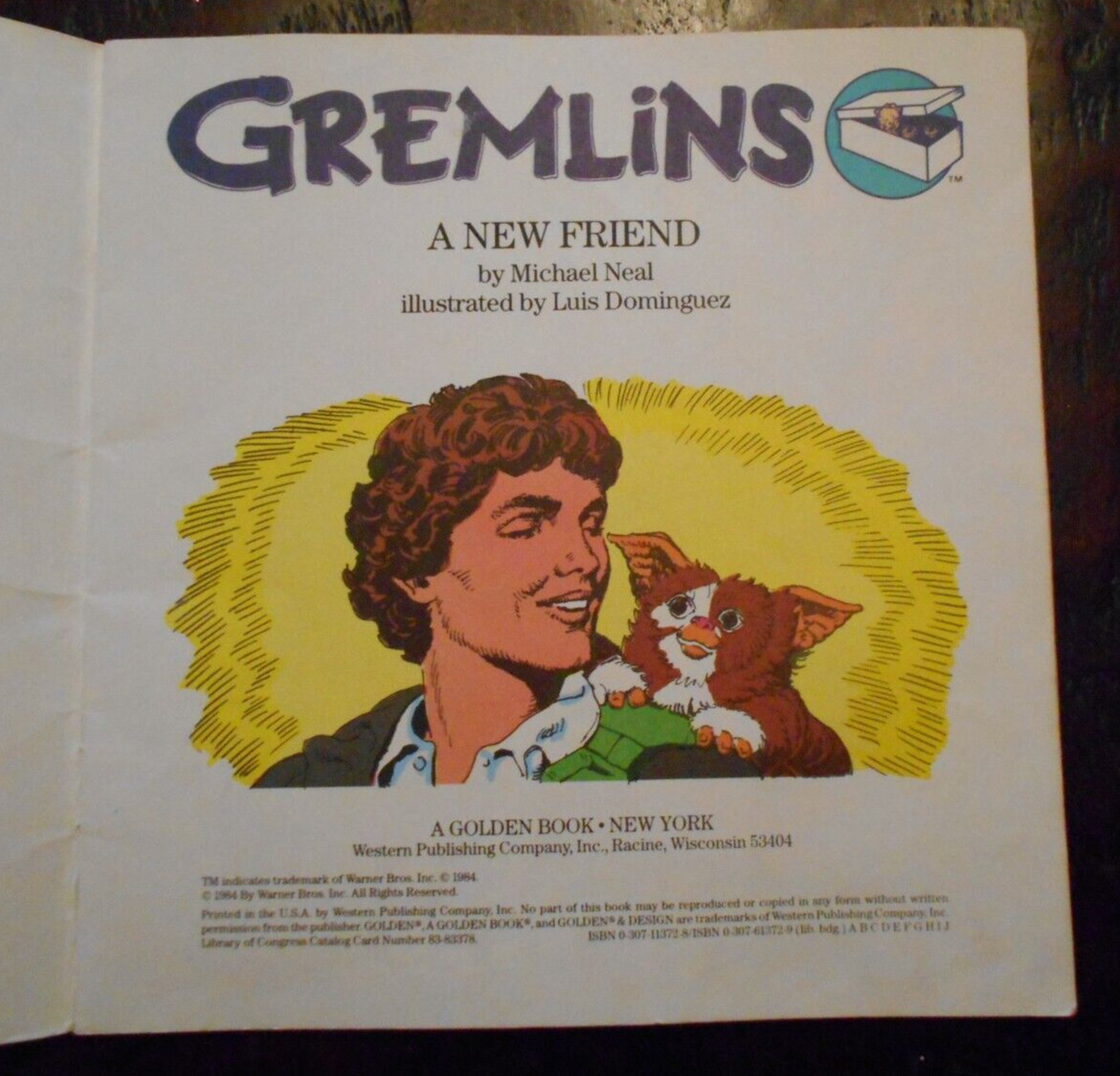 GREMLINS A New Friend paperback Golden Book 1984 Michael Neal