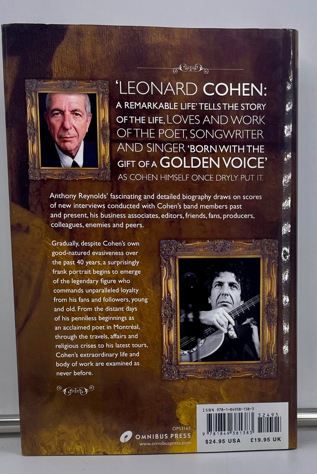 Leonard Cohen: A Remarkable Life – Anthony Reynolds, NearFine 2010 Omnibus Press