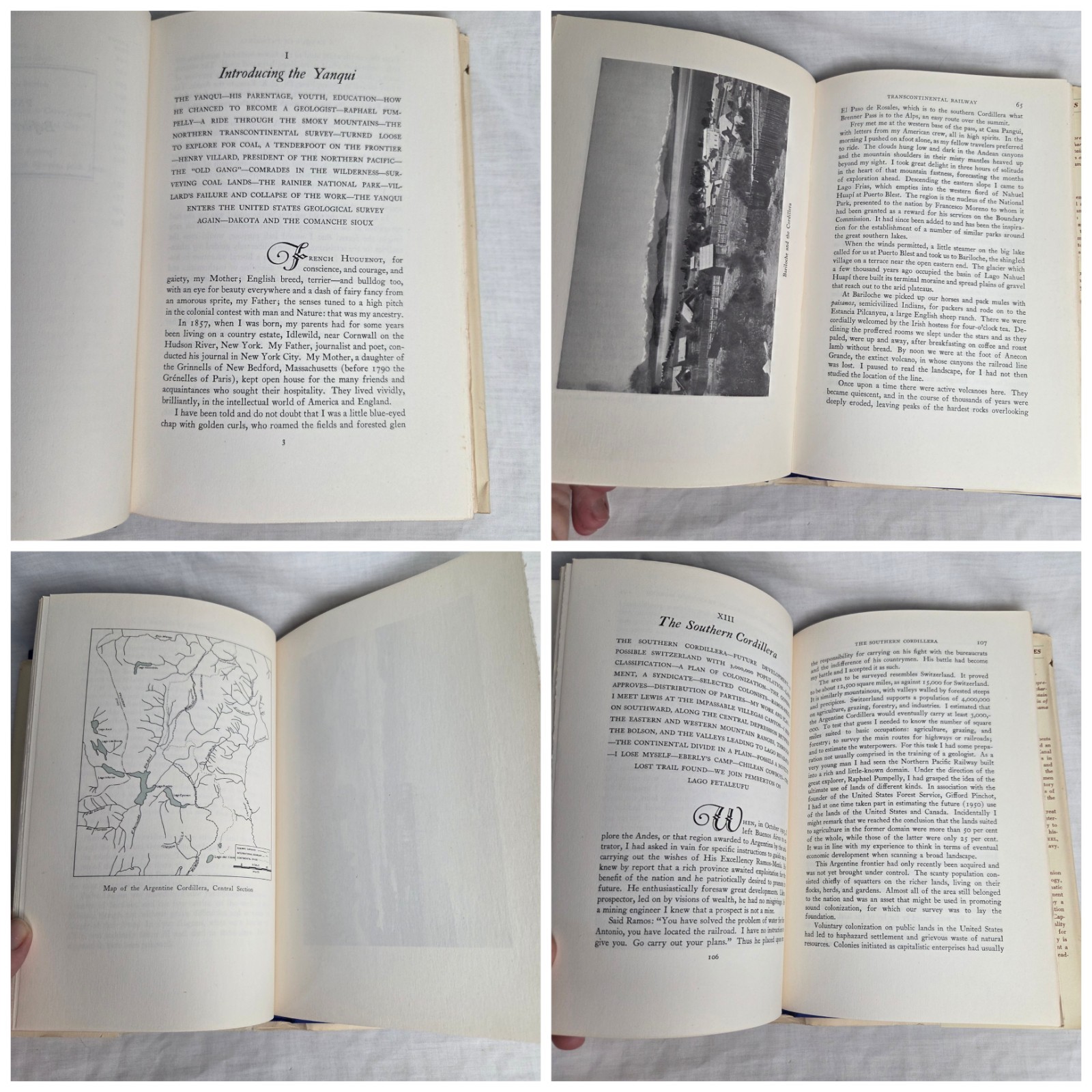 A Yanqui in Patagonia by Bailey Willis Hardcover Book Vintage Argentina Geology