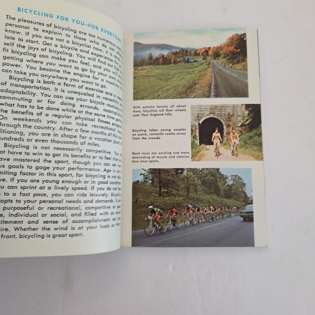 Bicycling: A Golden Guide Book PB ~1972 Small Golden Press 🚲 1st Print