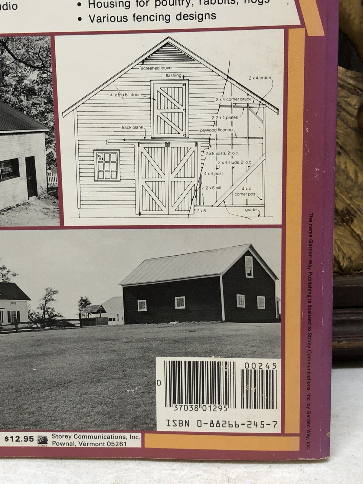 Building Small Barns, Sheds & Shelters 1983 Burch Plans Specs Photos