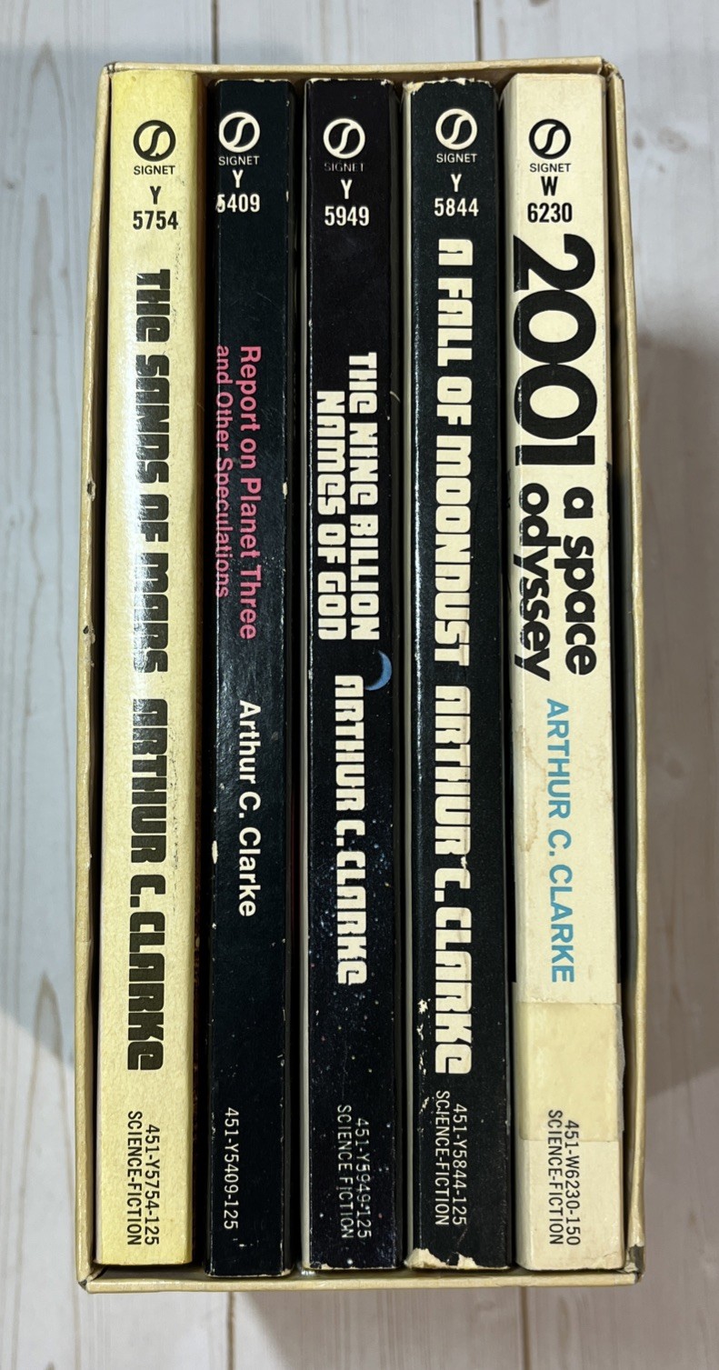 Arthur C. Clarke 2001 A Space Odyssey Signet Gift Pack Paperback Book Set – Rare
