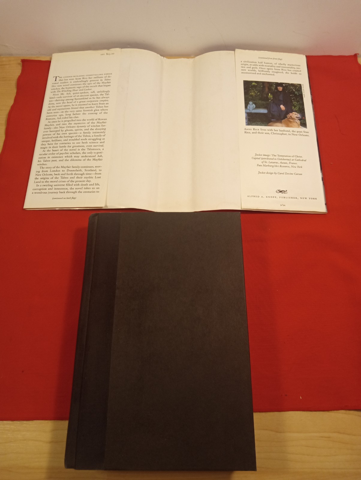 ANNE RICE – TALTOS LIVES OF THE MAYFAIR WITCHES/ HARDBACK BOOK/ FREE SHIP