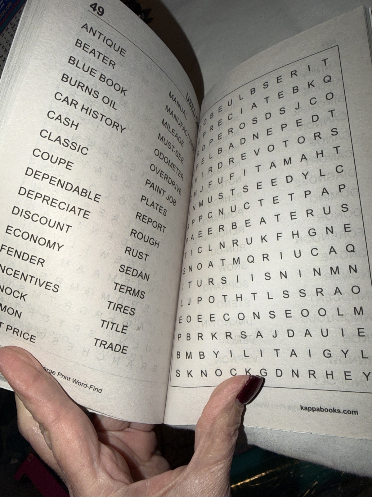 KAPPA Word-Find Pocket Puzzle Volume 192 Pages 130 W/ 58 Puzzles Large Print NEW