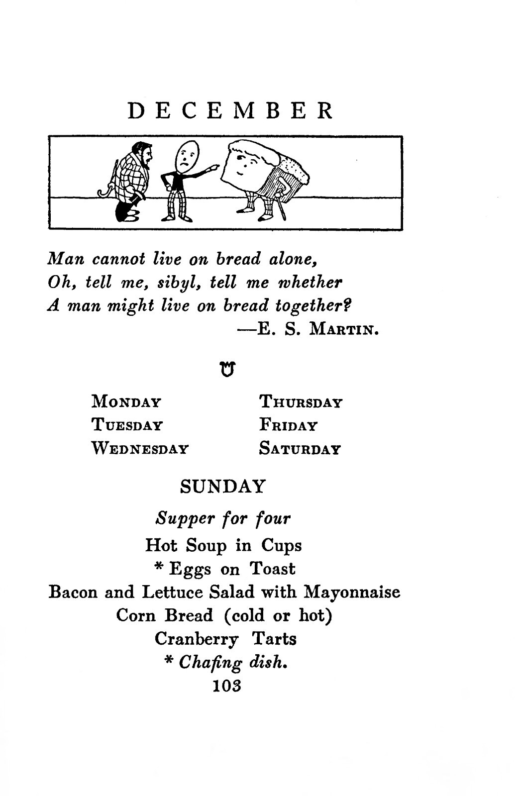 1912 Sunday Suppers being 54 Chafing Dish Recipes Vintage Cook Book 111 Pages