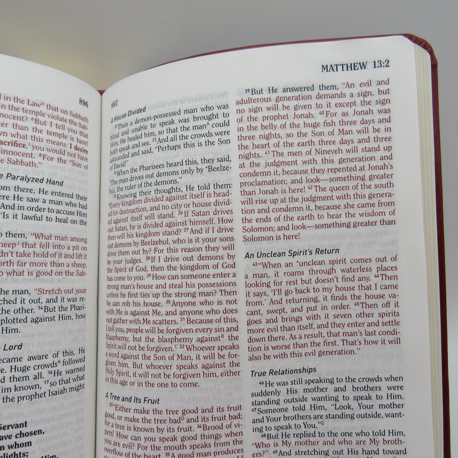 HCSB Firefighter’s Bible Burgundy Soft Simulated Leather Red Letter *READ*