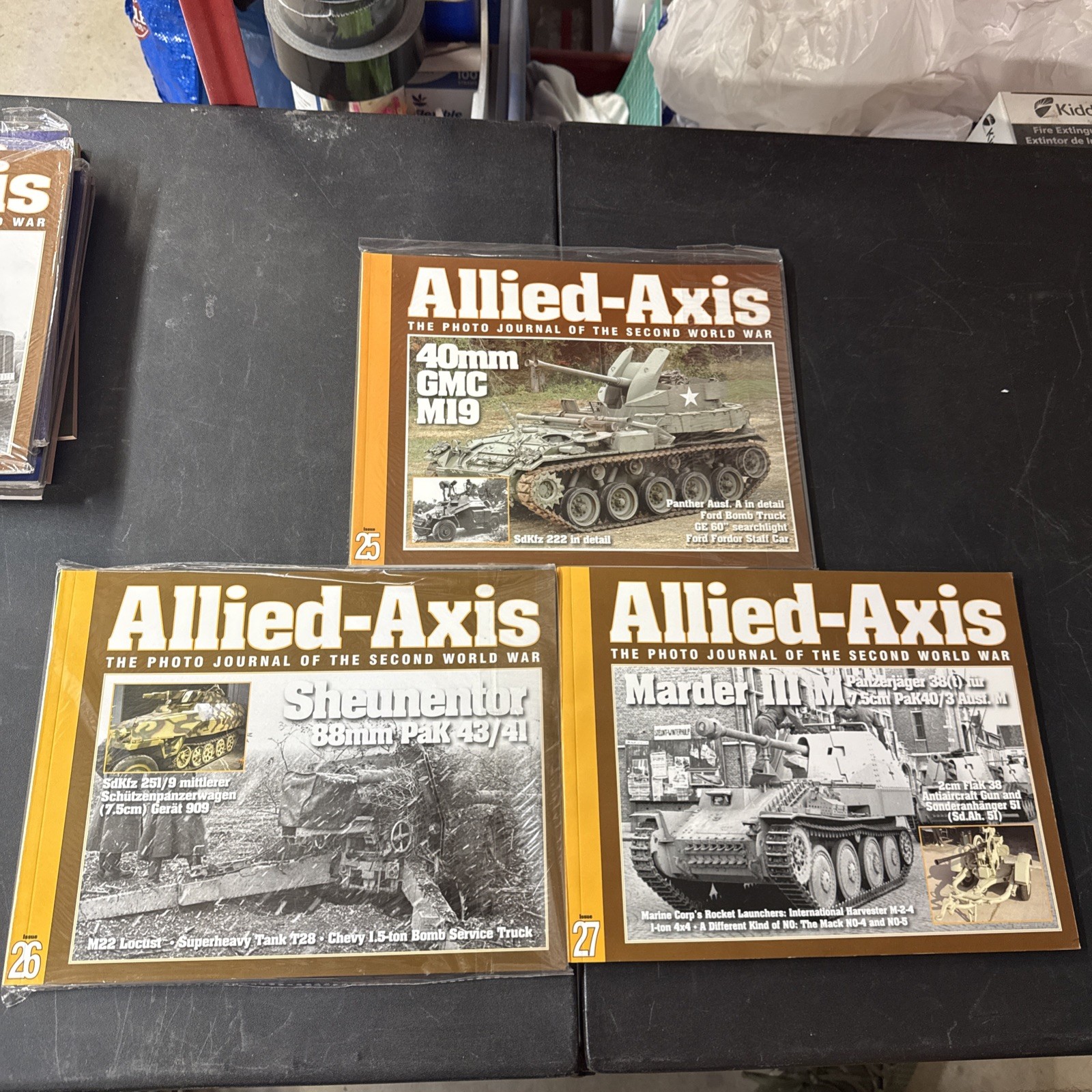 Lot Of 3 Allied Axis Photo Journal 2nd World War PB Issues 25 26 27