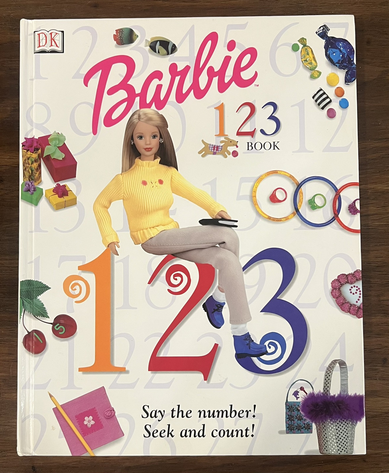 Barbie 123 Book Hardcover Printed In Italy A Dorling Kindersley Book Vintage