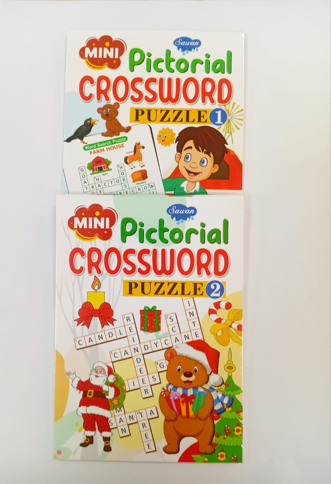 learning books for kids Crossword Puzzle Book Spelling Learning Fun 60 Puzzles