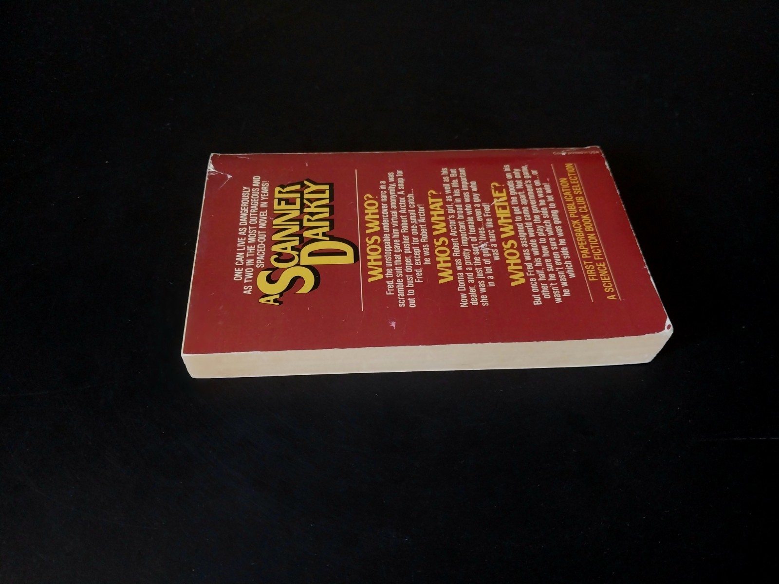 Philip K. Dick – A Scanner Darkly – Ballantine First Printing 1977