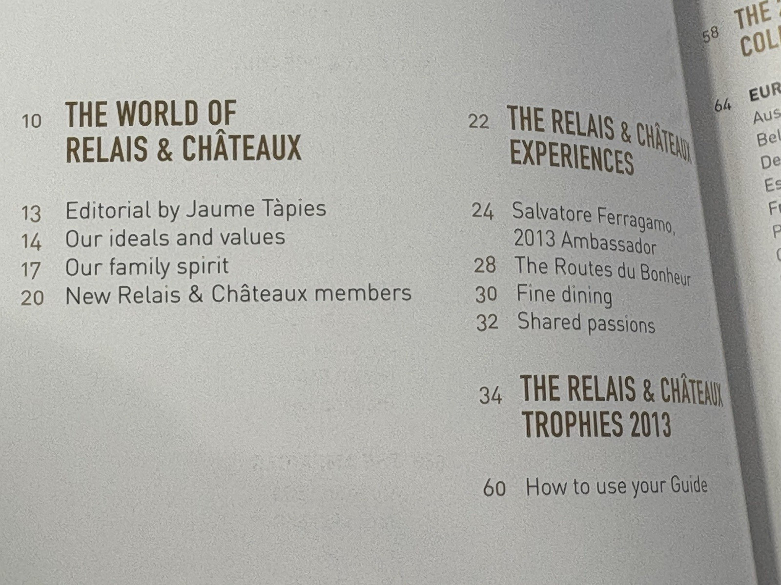 Relais & Chateaux 2013 Edition 734 pages Beautiful Worldwide Properties English