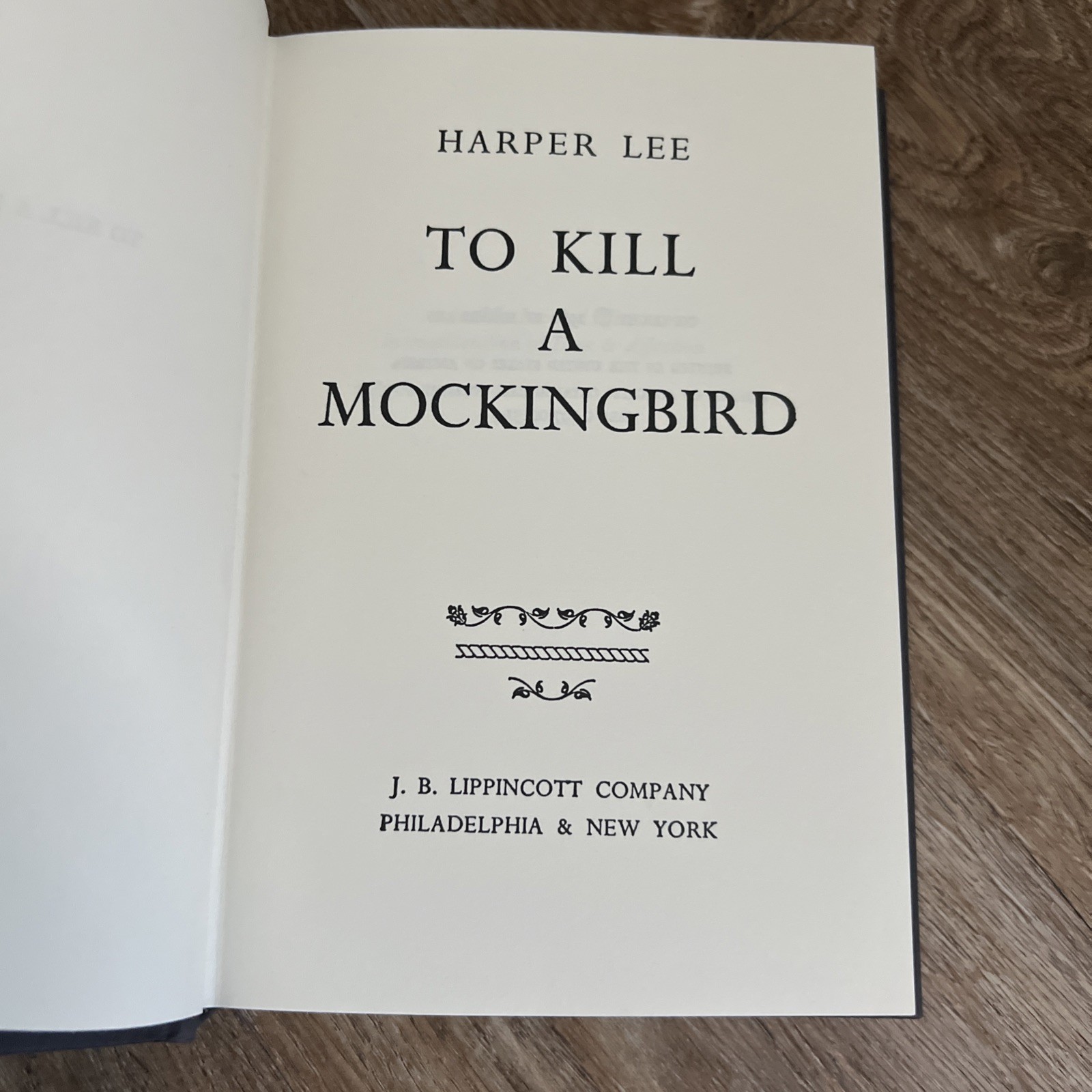 Vtg 1960 To Kill a Mockingbird J.B. Lippincott Co. Harper Lee Hardcover Book