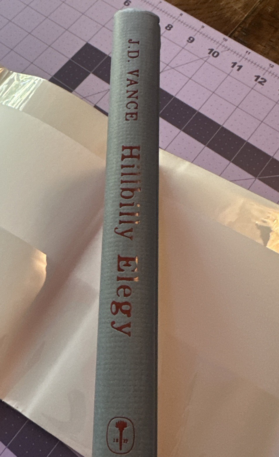 Hillbilly Elegy by J. D. Vance. 1st Printing, 1st Edition (2016 HC) VG+