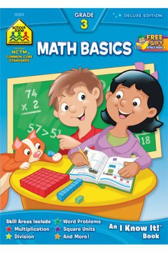 School Zone – Math Basics 3 Workbook – 64 Pa- 0887431399, School Zone, paperback
