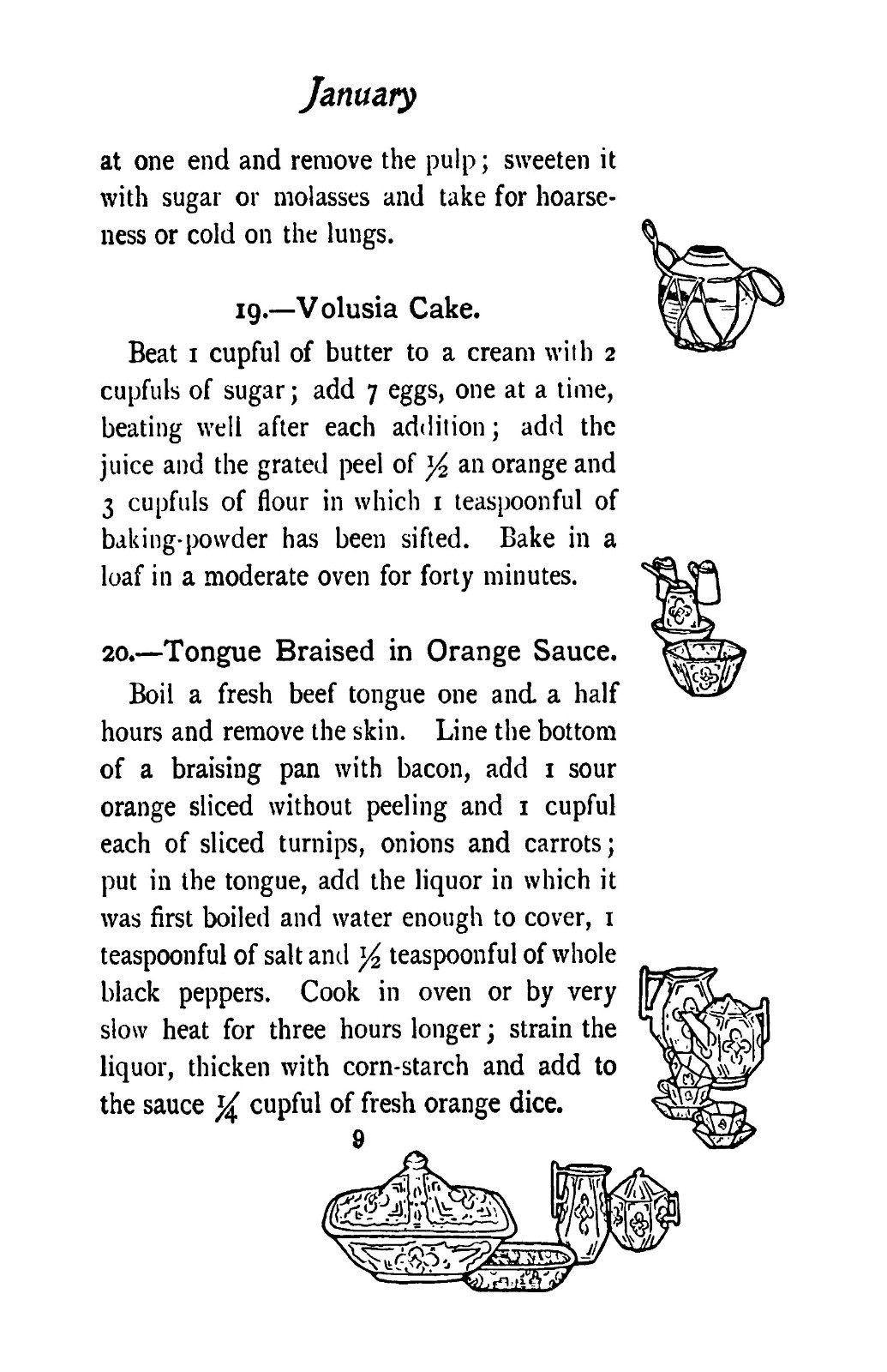 (1909) 365 Orange Recipes Vintage Cook Book 159 Pages