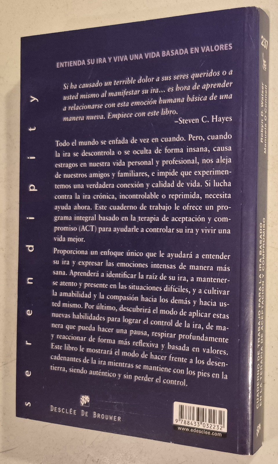 Cuaderno de trabajo para la ira basado en la terapia de aceptación y compromis..