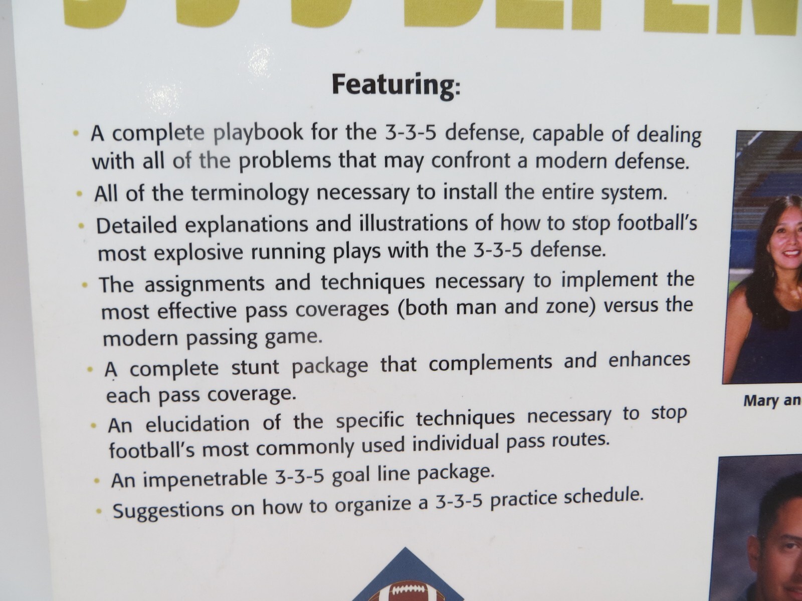 Coaching Football’s 3-3-5 Defense by Rick Molina and Leo Hand (2005, Paperback)
