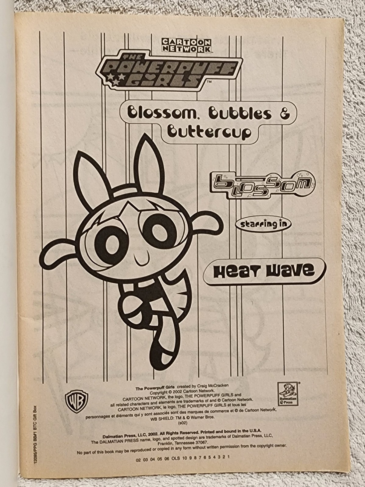 Powerpuff Girls Band Together & Blossom Bubbles Buttercup Coloring Books PB 2002
