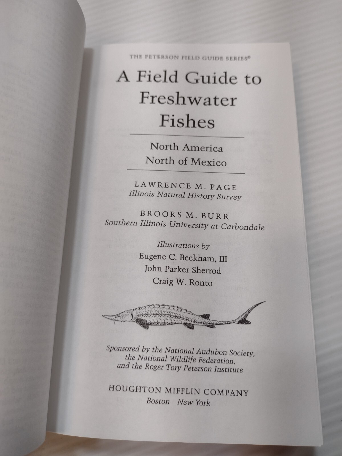 Peterson Field Guides: Freshwater Fishes by Lawrence Page & Brooks Burr