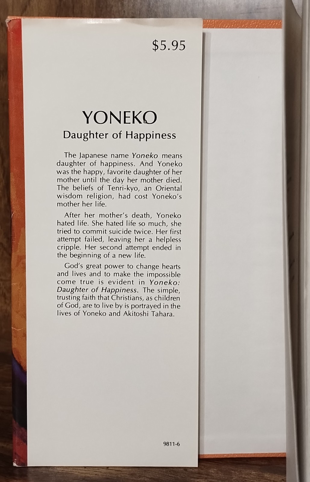 Yoneko Daughter of Happiness Tahara Palmer Moody Press 1977 Christian Biography