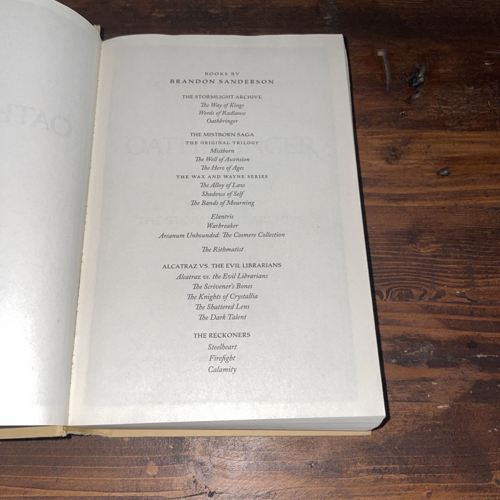 Brandon Sanderson Stormlight Archive 3, Oathbringer, 2017 First Edition