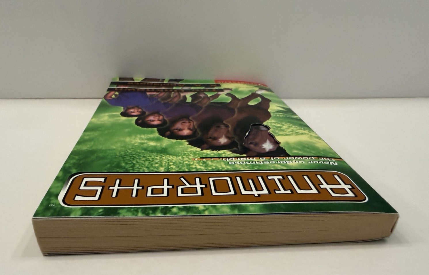 Animorphs #14 The Unknown -with all 50 flip back stickers- KA Applegate ppb 1998
