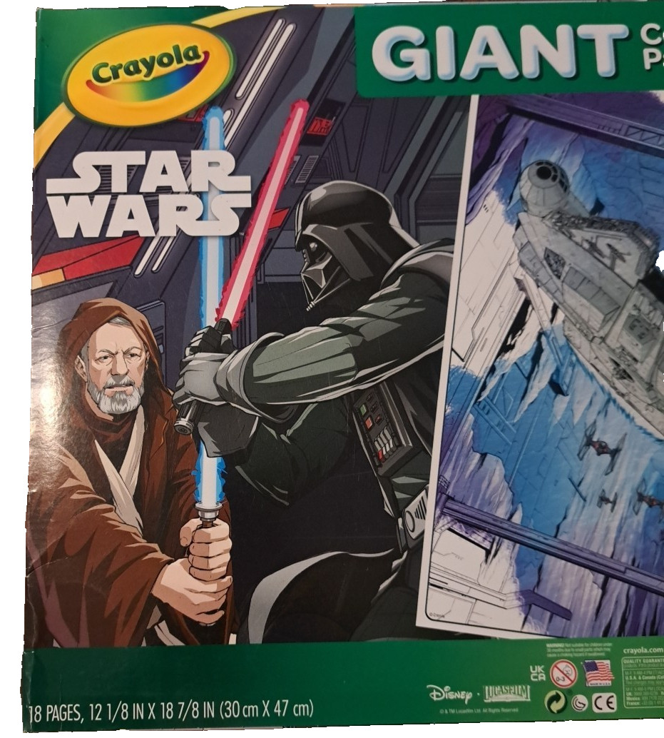 Star Wars Giant Crayola Coloring Book 18 Giant Pages New