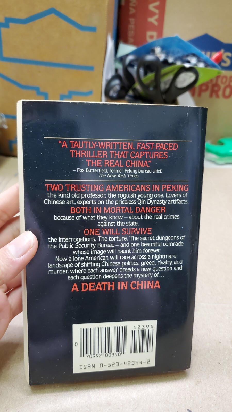 Death In China By William D. Montalbano/Carl Hiaasen Pinnacle 1985 Paperback