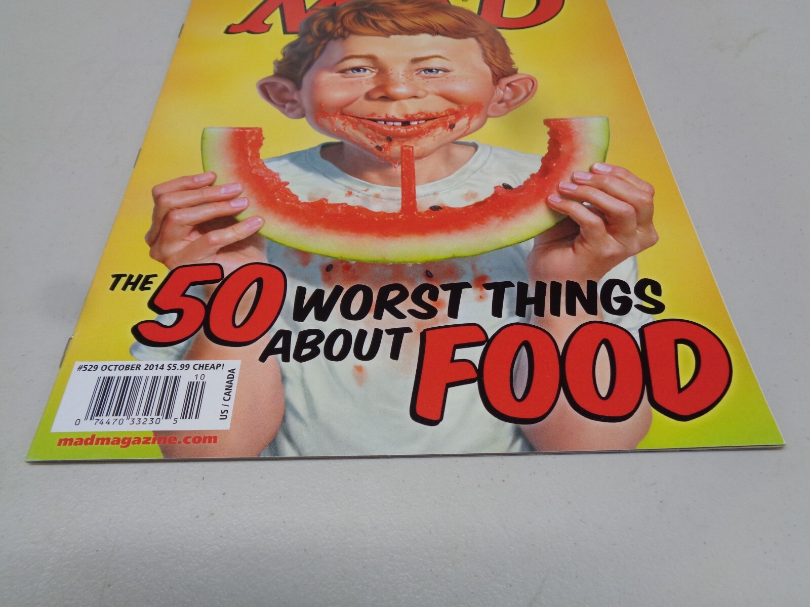 Mad Magazine #529 October 2014 The 50 Worst Things About Food (Magazine: Humor,