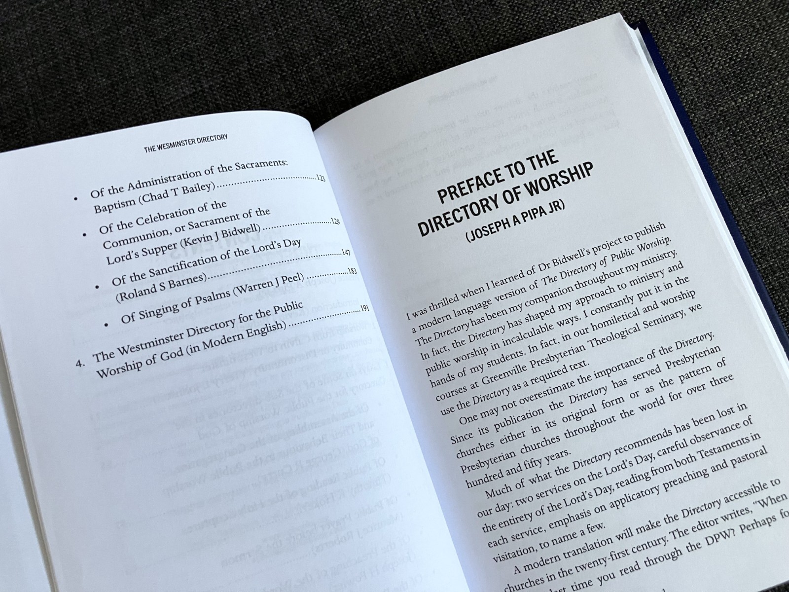 The Westminster Directory for the Public Worship of God in Modern English HC