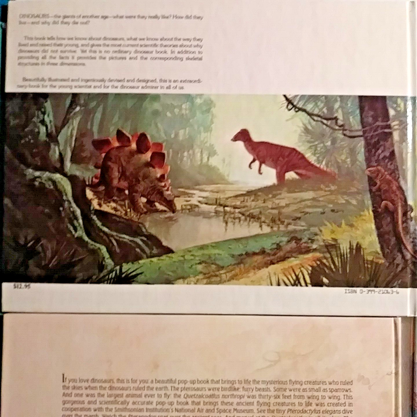 PTEROSAURS, DINOSAURS POP-UP BOOKS By Keith Moseley, 1984-88 two 1st. Eds. MINT