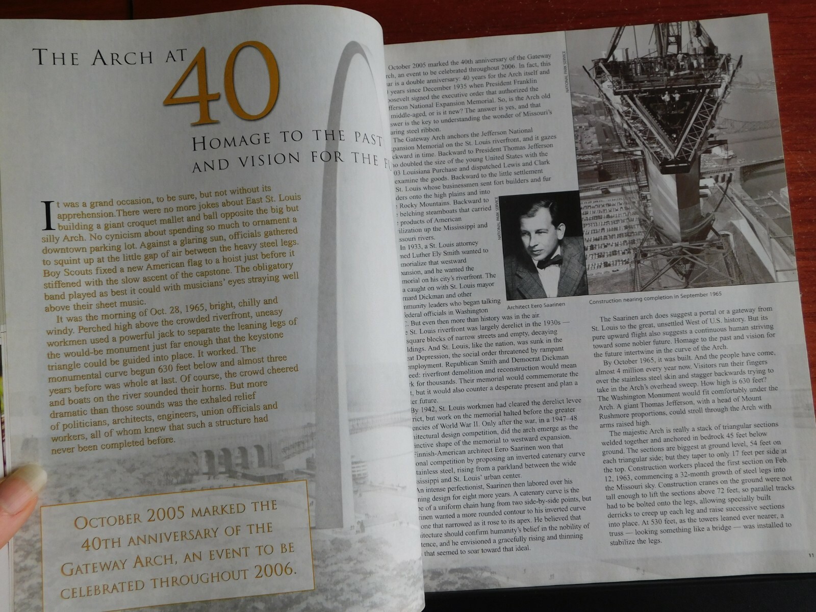 2006 Official Vacation Planner: Missouri – The Arch at 40 years