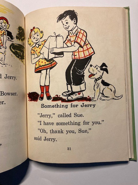 1962 Jerry Goes Riding HC Easy To Read Children’s Book Benefic Press