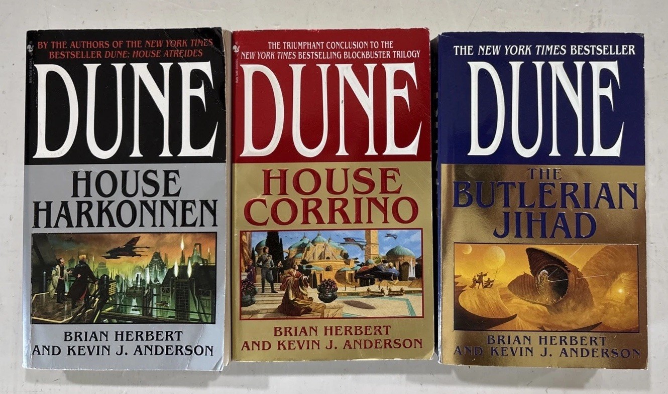 19 Book Lot Complete DUNE Series by Frank & Brian HERBERT Paperback Set