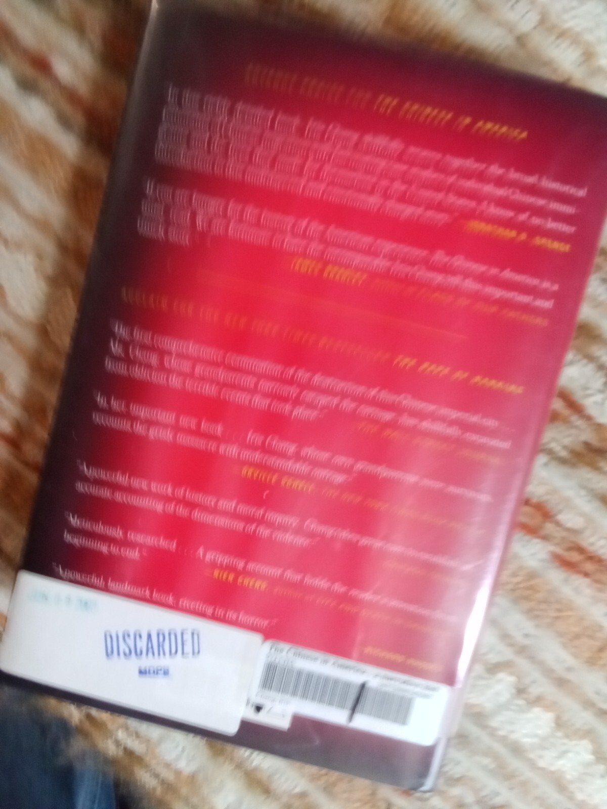 The Chinese in America: A Narrative History by Iris Chang (2003,HCDJ) identity
