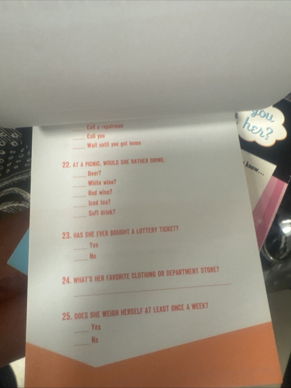 Do You Know Your Wife? : A Quiz about the Woman in Your Life by Dan Carlinsky…