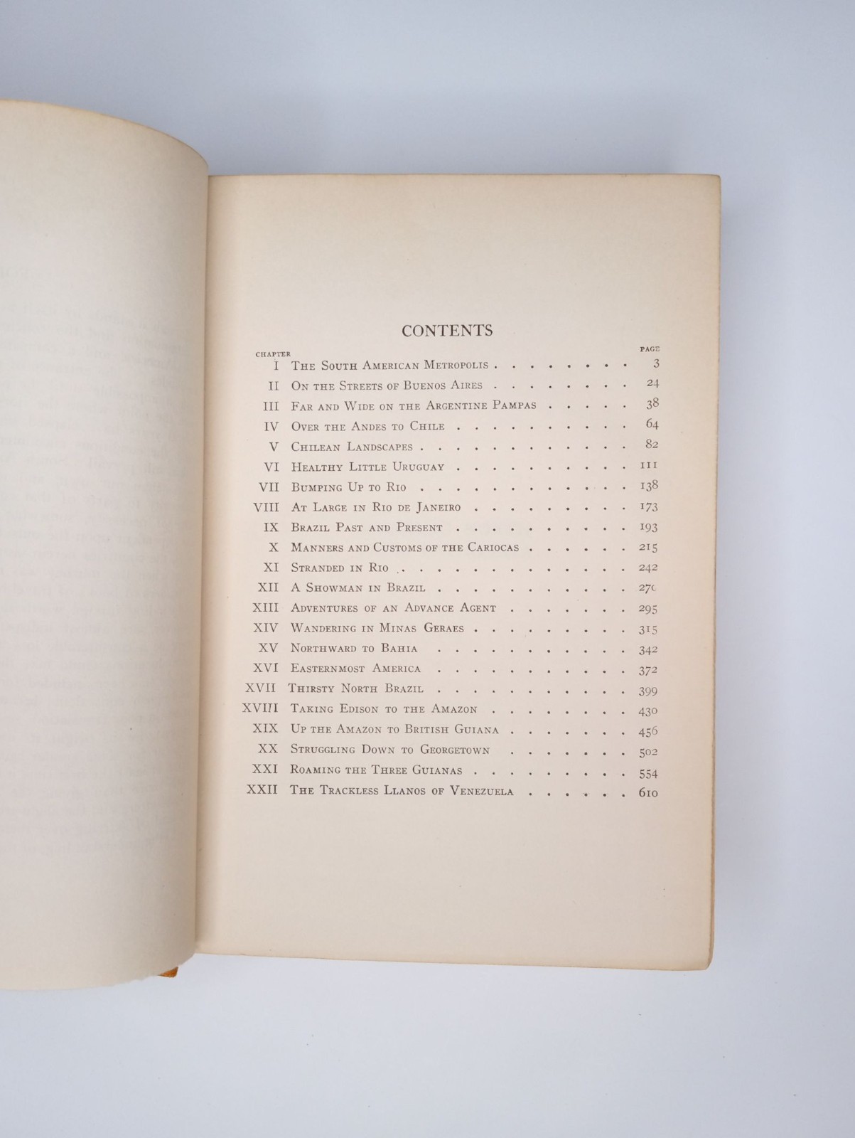 Working North from Patagonia Hardcover Book by Franck, Harry A. 1921 Vintage