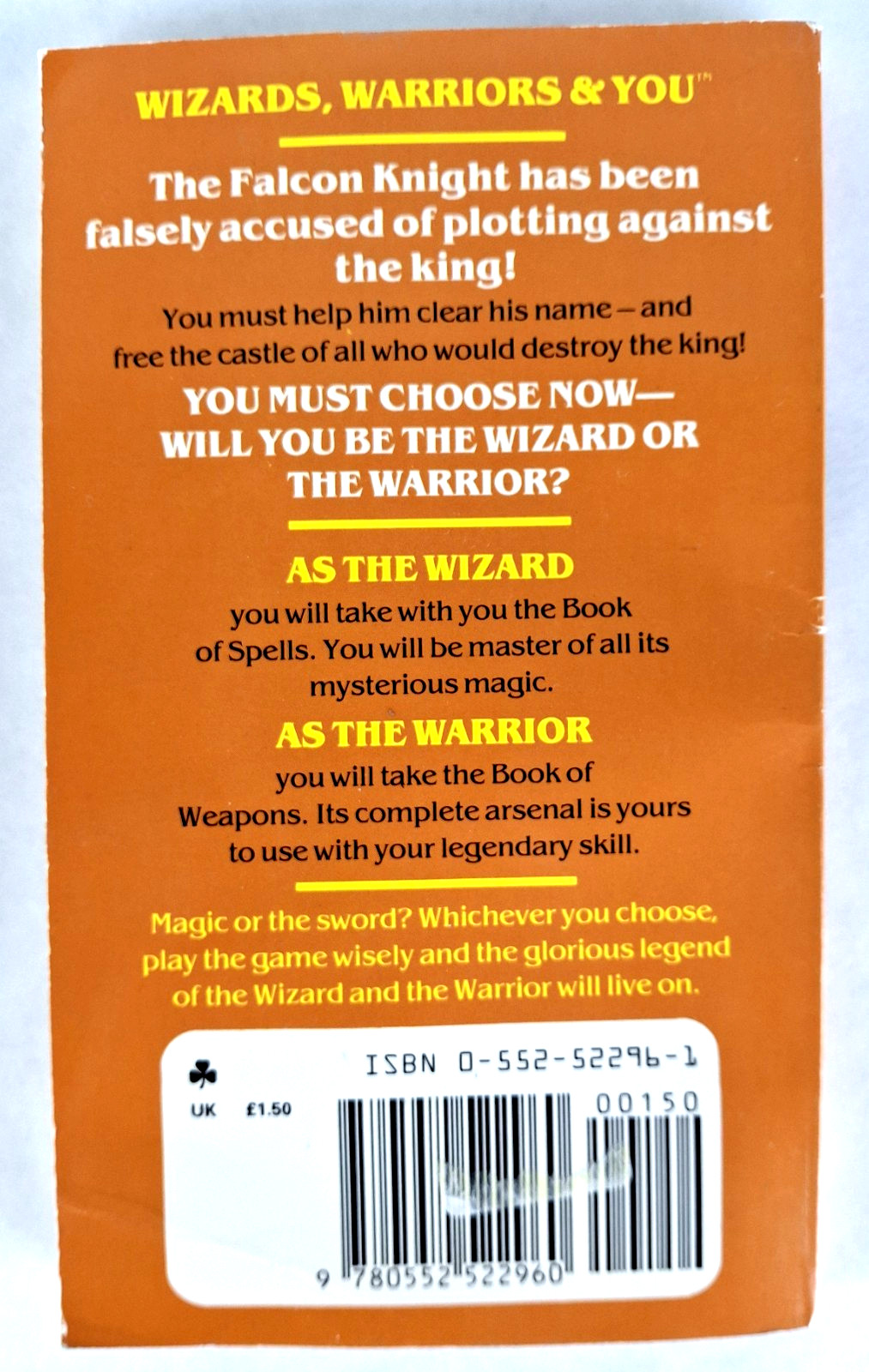 Wizards Warriors and You #6: Revenge of the Falcon Knight RPG UK Import CYOA