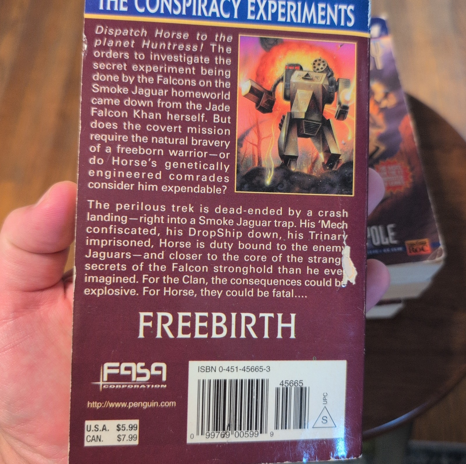 Battletech Blood of Kerensky Trilogy PBs by Michael A. Stackpole + Freebirth
