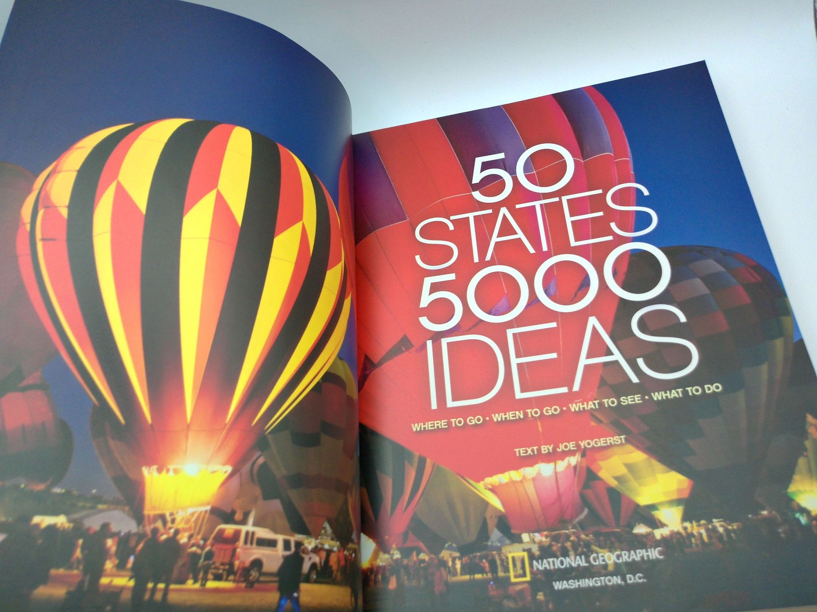 National Geographic 50 States 5000 Ideas Travel Book Paperback 2017 Joe Yogerst