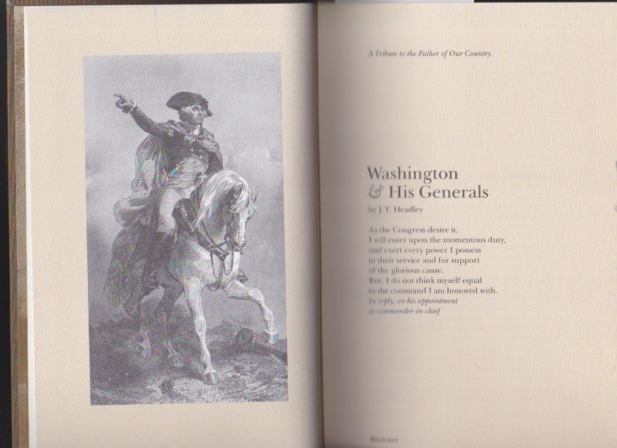 Washington & His Generals -J.T. Headley w/Slipcase Privately Published 1991 LN