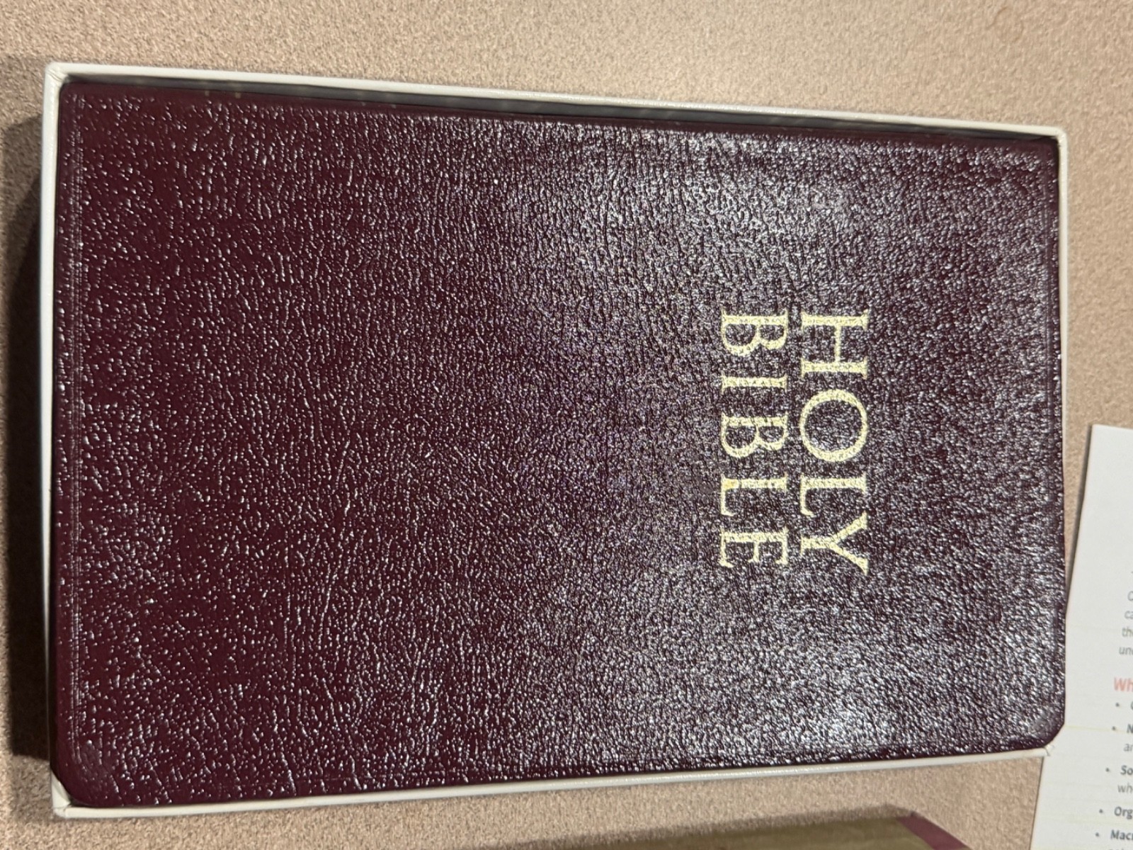 Holy Bible KJV Reference Gold Edition Zondervan Burgundy Leather In Box Sealed